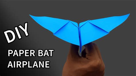 Many a kid has tossed one out of the window of a tall building, in schools and at home. . Bat paper airplane